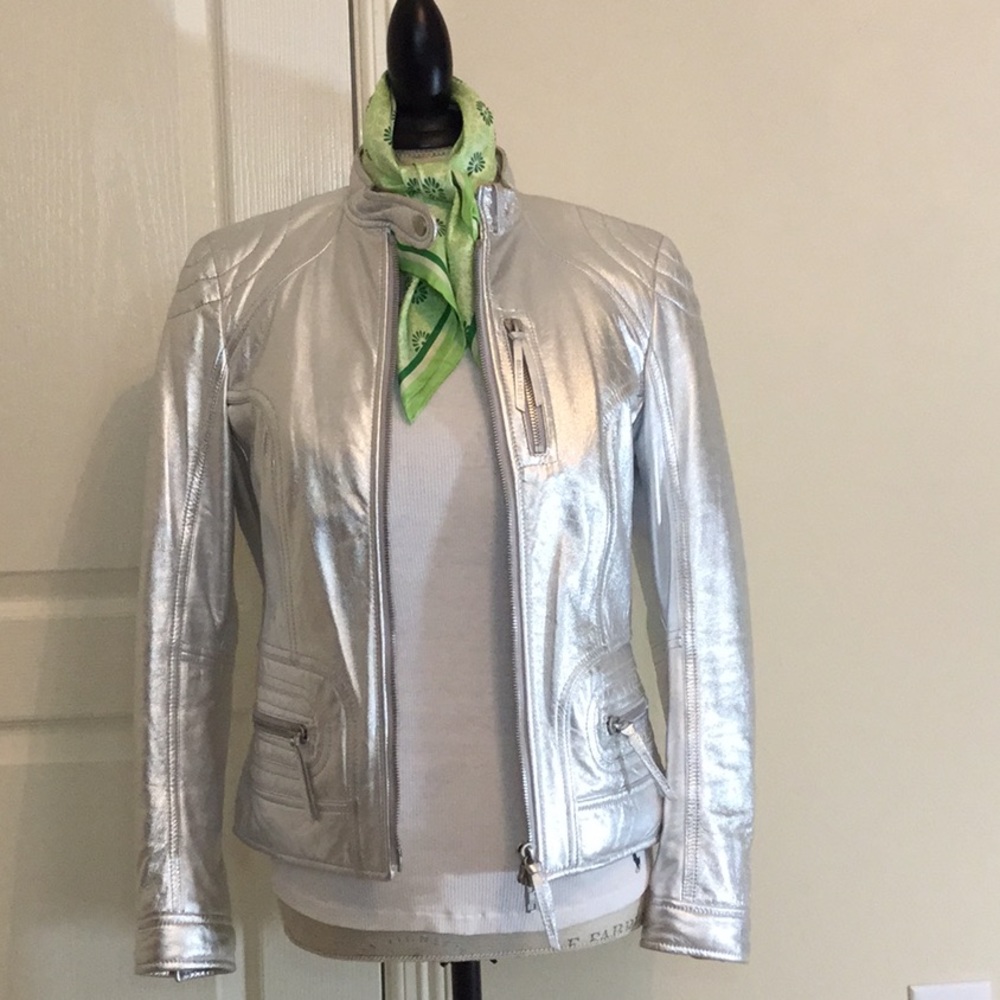 Escada Sport leather moto jacket